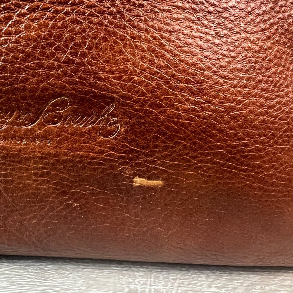 Dooney & Bourke pebbled leather tote in a chestnut brown - Picture 2 of 7